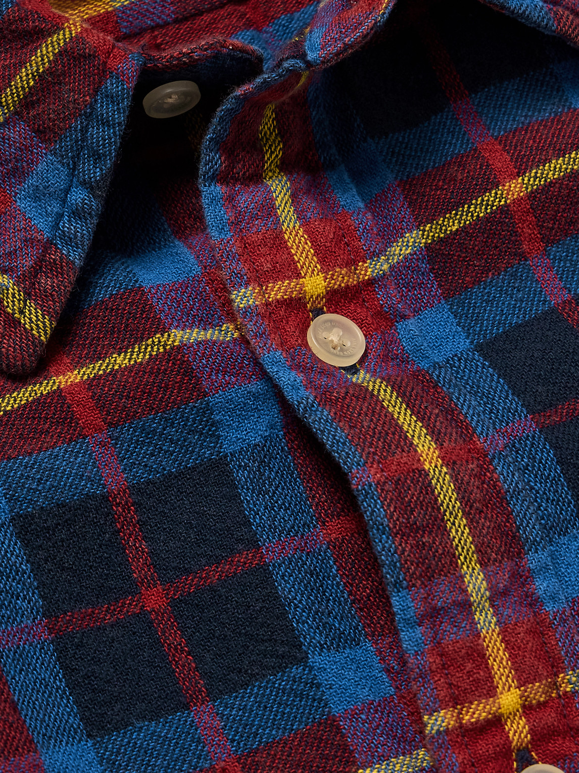 Aimé Leon Dore Checked Cotton-flannel Shirt In Blue