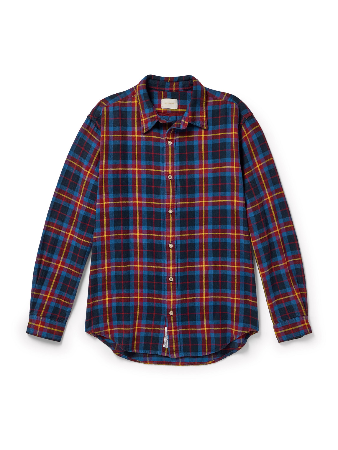 Aimé Leon Dore Checked Cotton-flannel Shirt In Blue