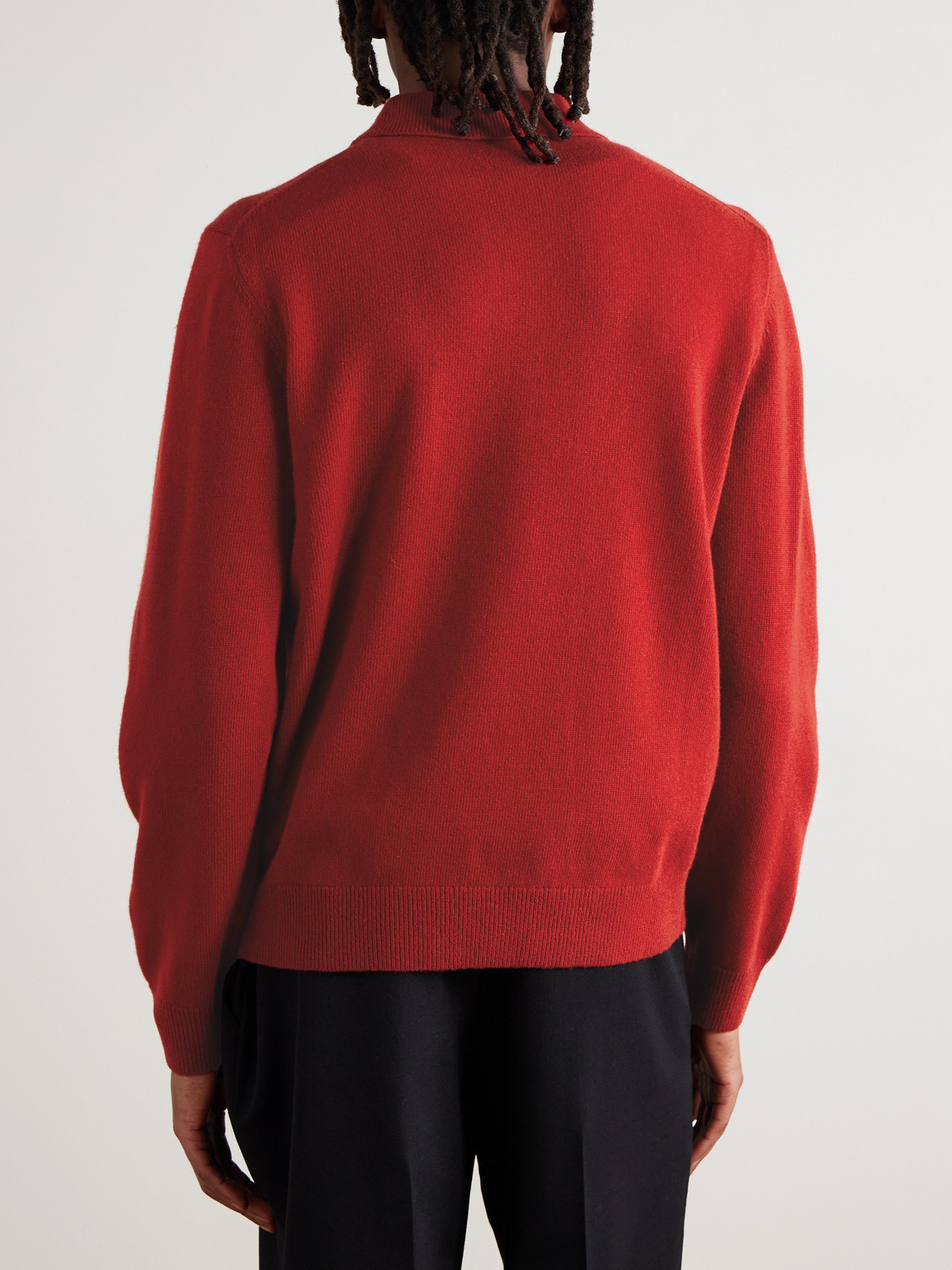 Aimé Leon Dore Merino Wool Polo Shirt In Red