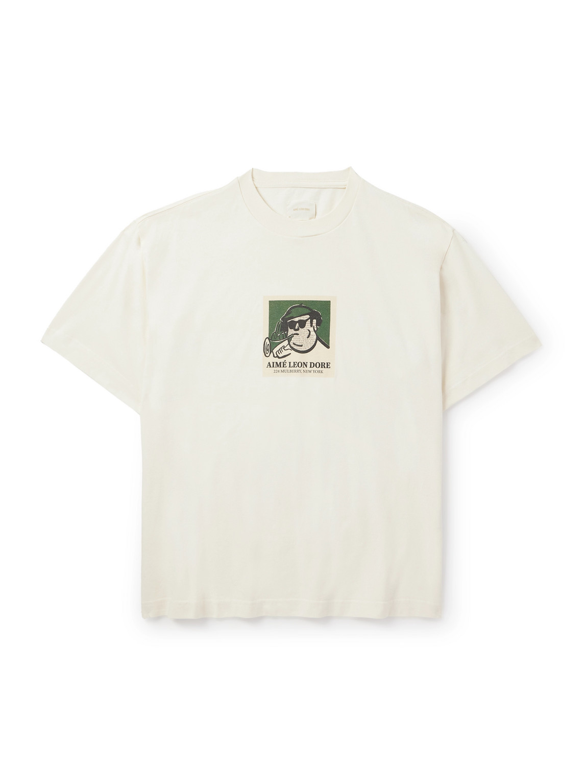 Aimé Leon Dore Musician Printed Cotton-jersey T-shirt In Red