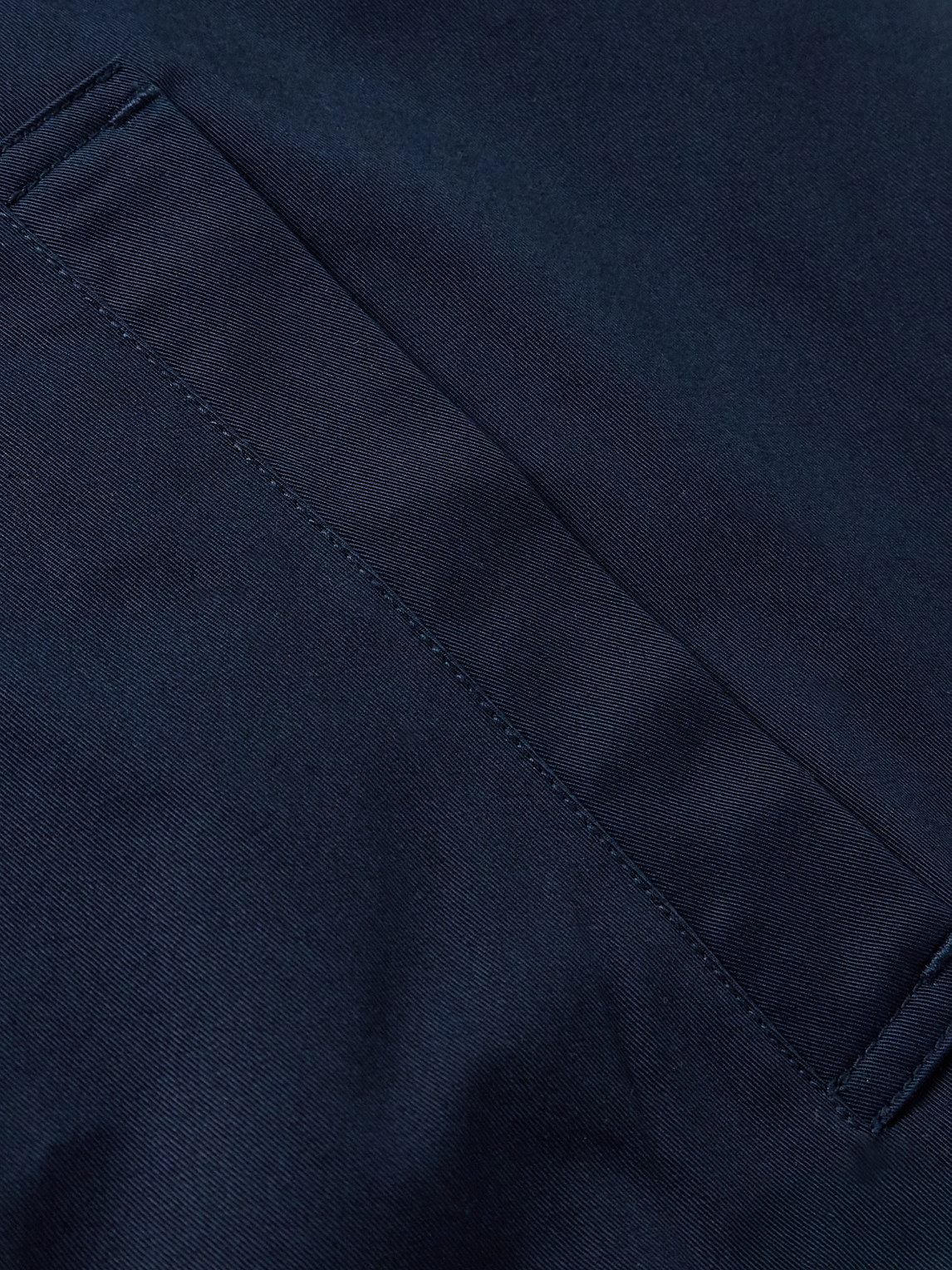 Aimé Leon Dore Logo-embroidered Corduroy-trimmed Cotton-twill Blouson Jacket In Blue