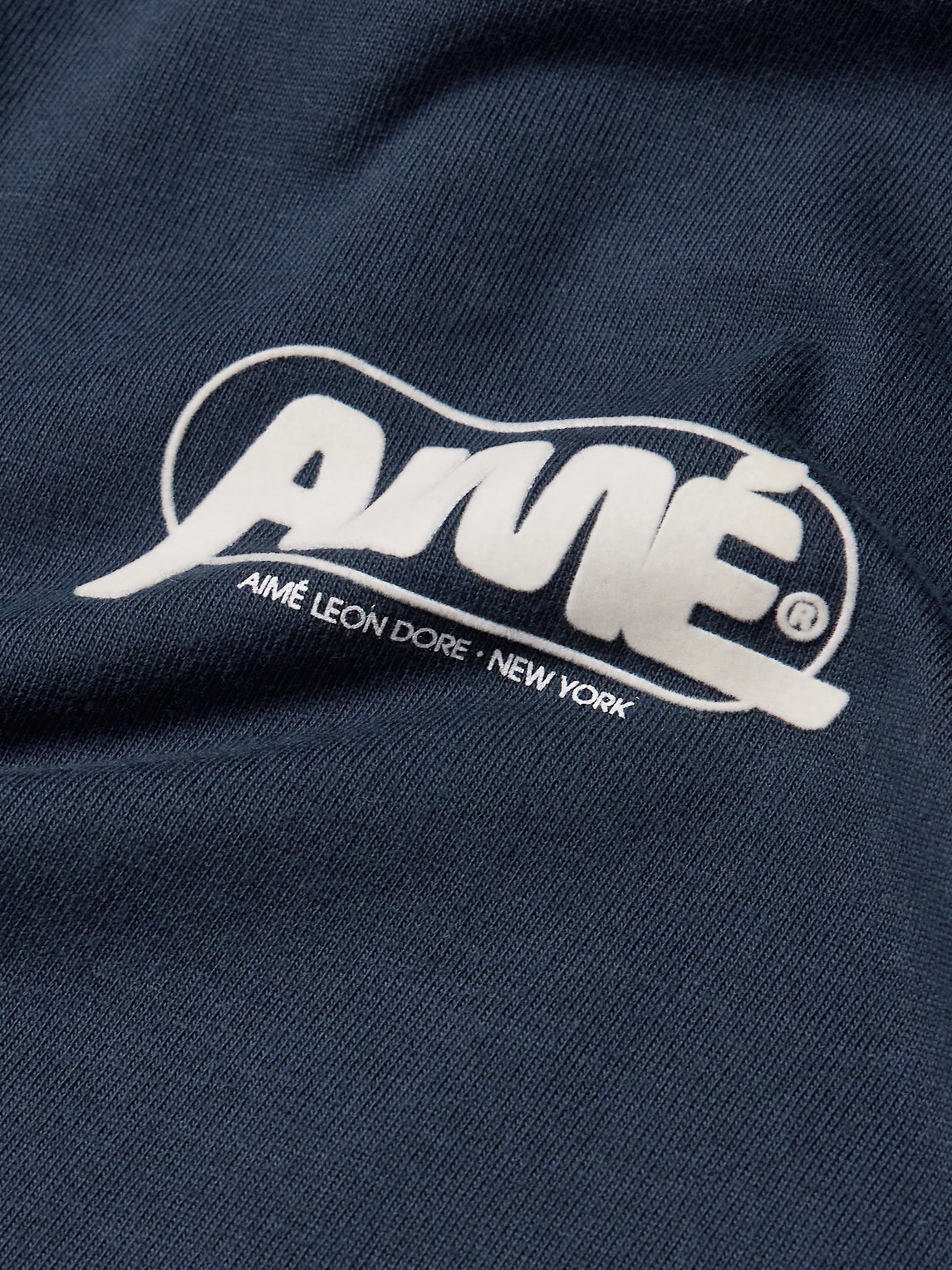 Aimé Leon Dore Gear Logo-print Cotton-jersey T-shirt In Blue