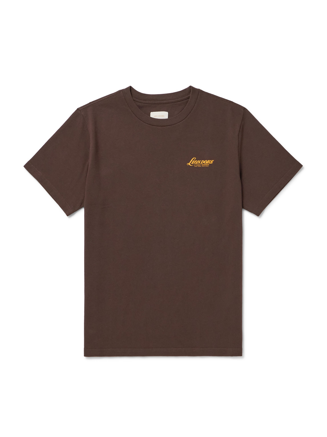Aimé Leon Dore Records Cotton-jersey T-shirt In Brown