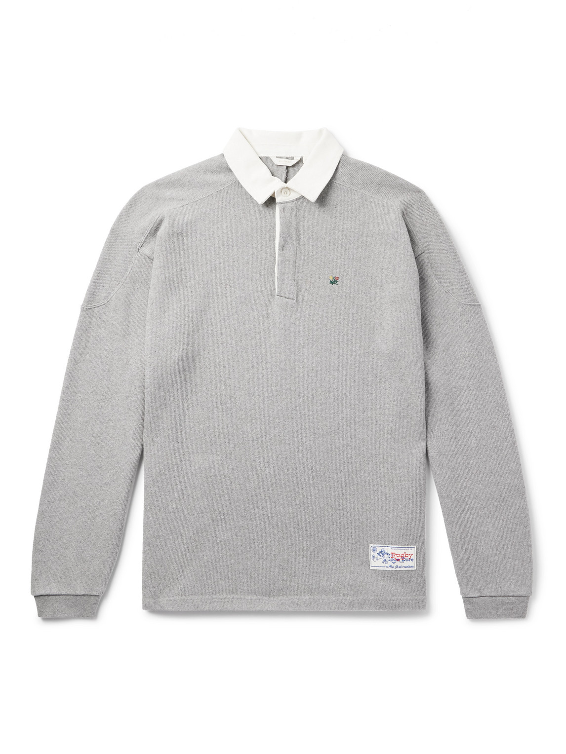 Aimé Leon Dore Logo-appliquéd Embroidered Twill-trimmed Cotton Polo Shirt In Multi