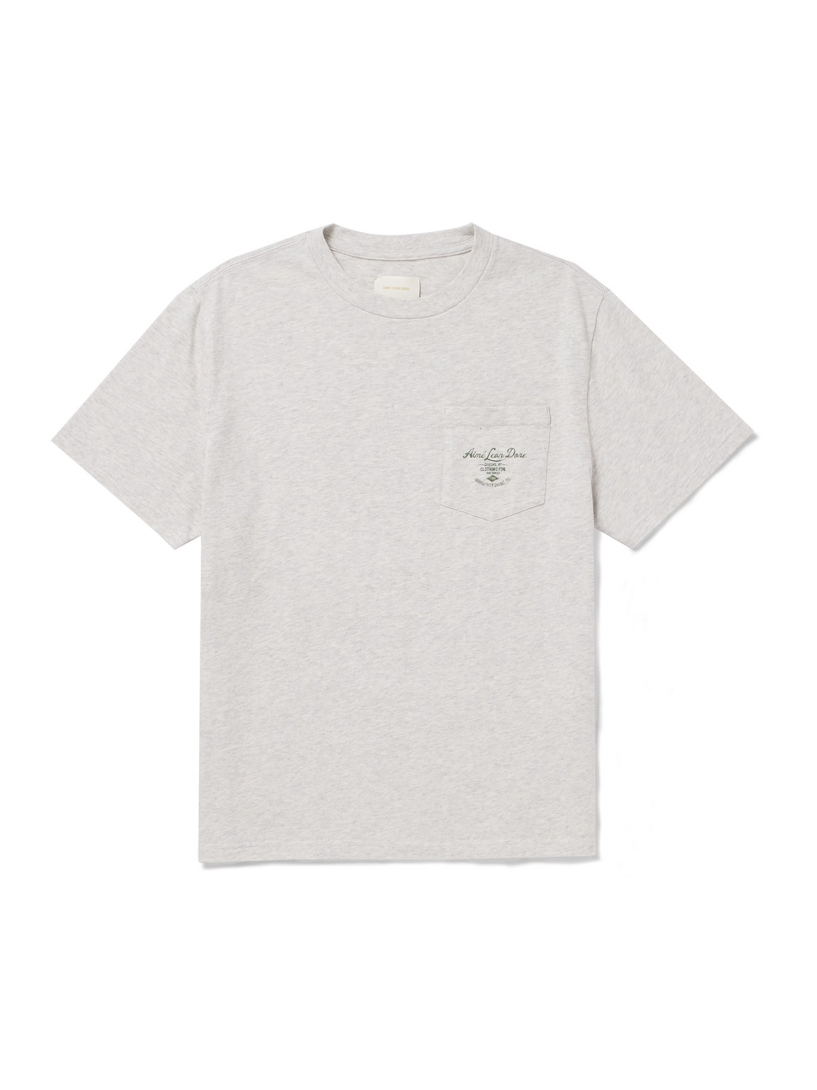 Aimé Leon Dore Clothier Logo-print Cotton-jersey T-shirt In Gray