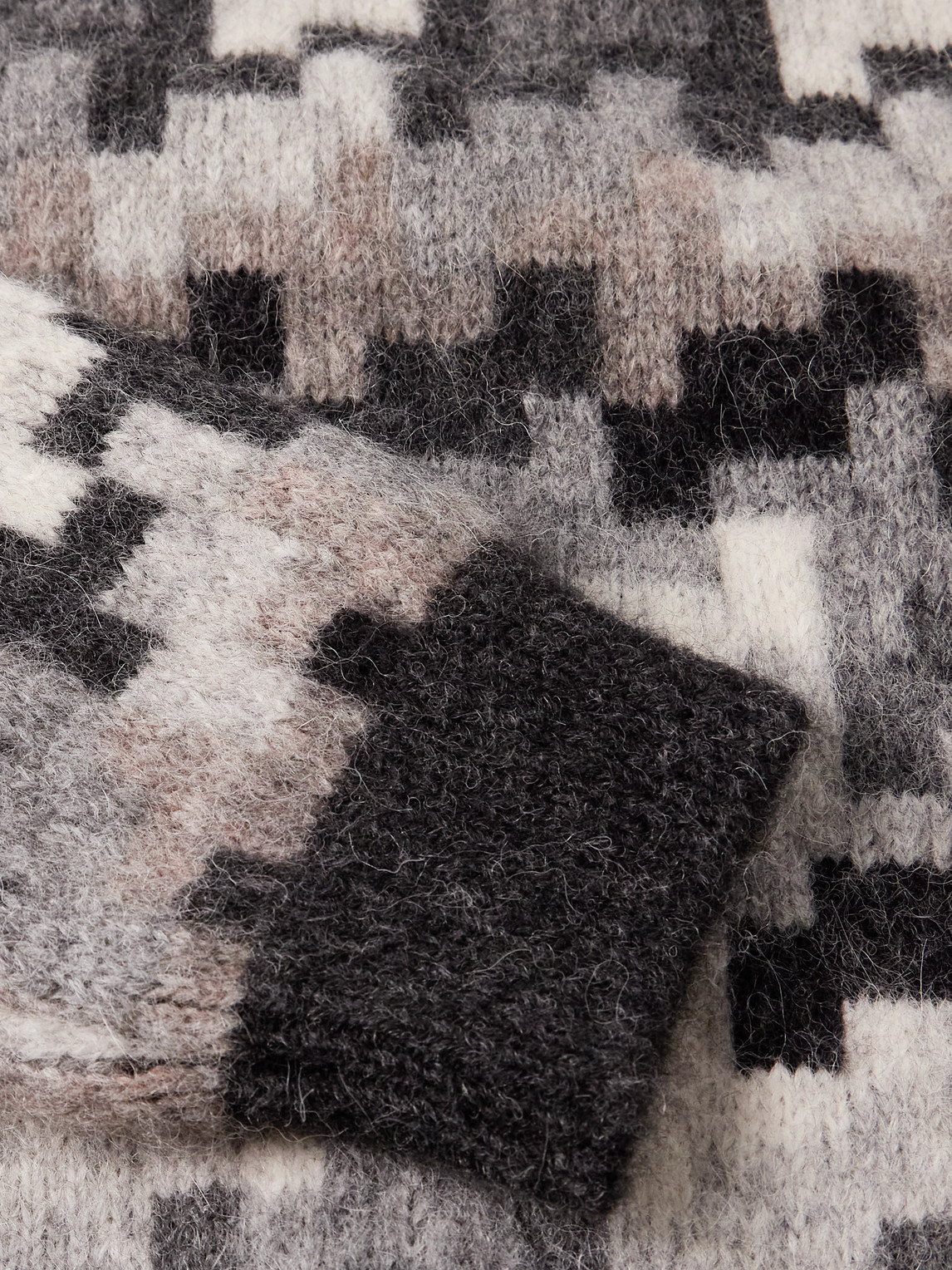 Aimé Leon Dore Jacquard-knit Alpaca-blend Sweater In Multi