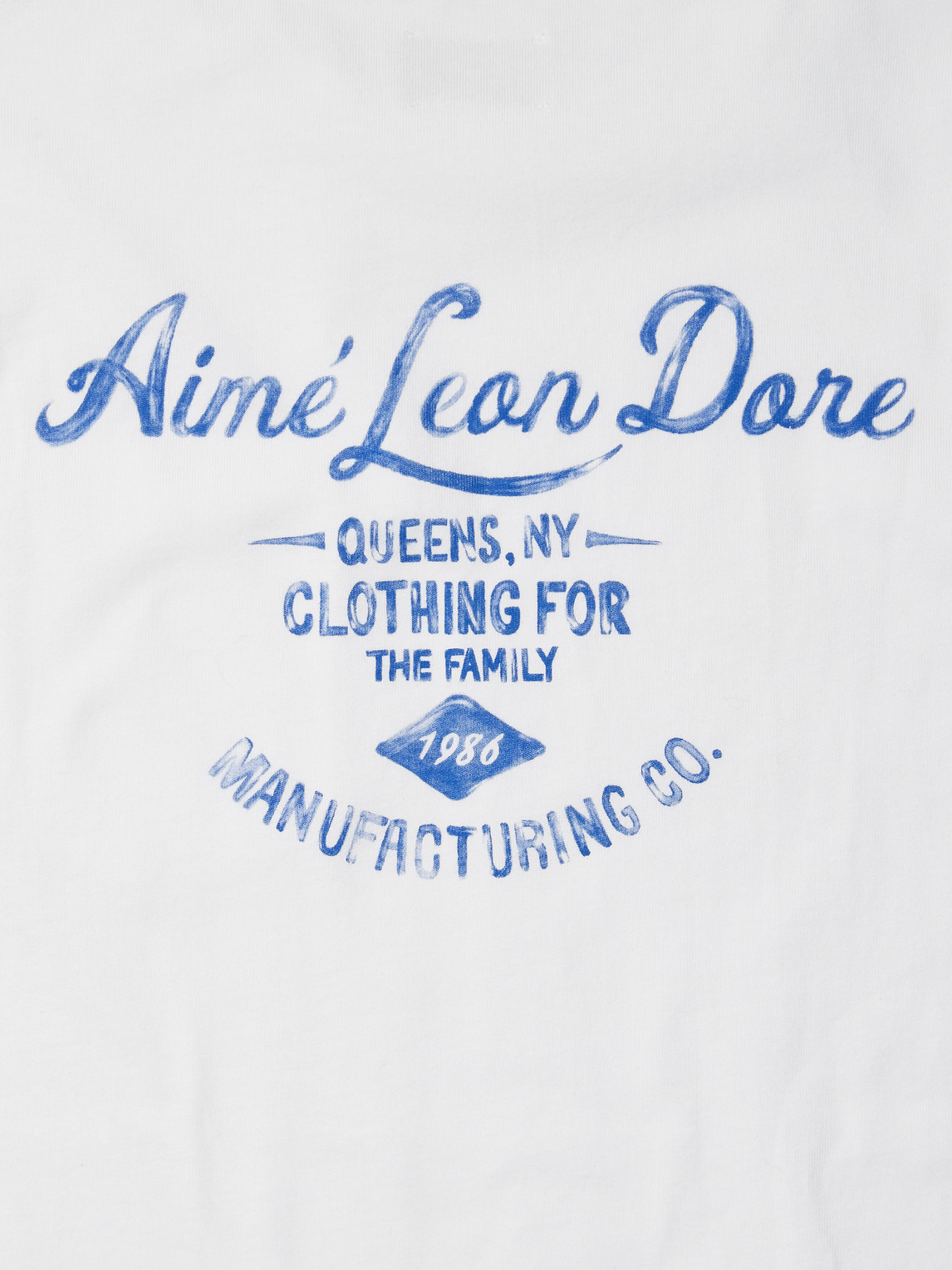 Aimé Leon Dore Clothier Logo-print Cotton-jersey T-shirt In White