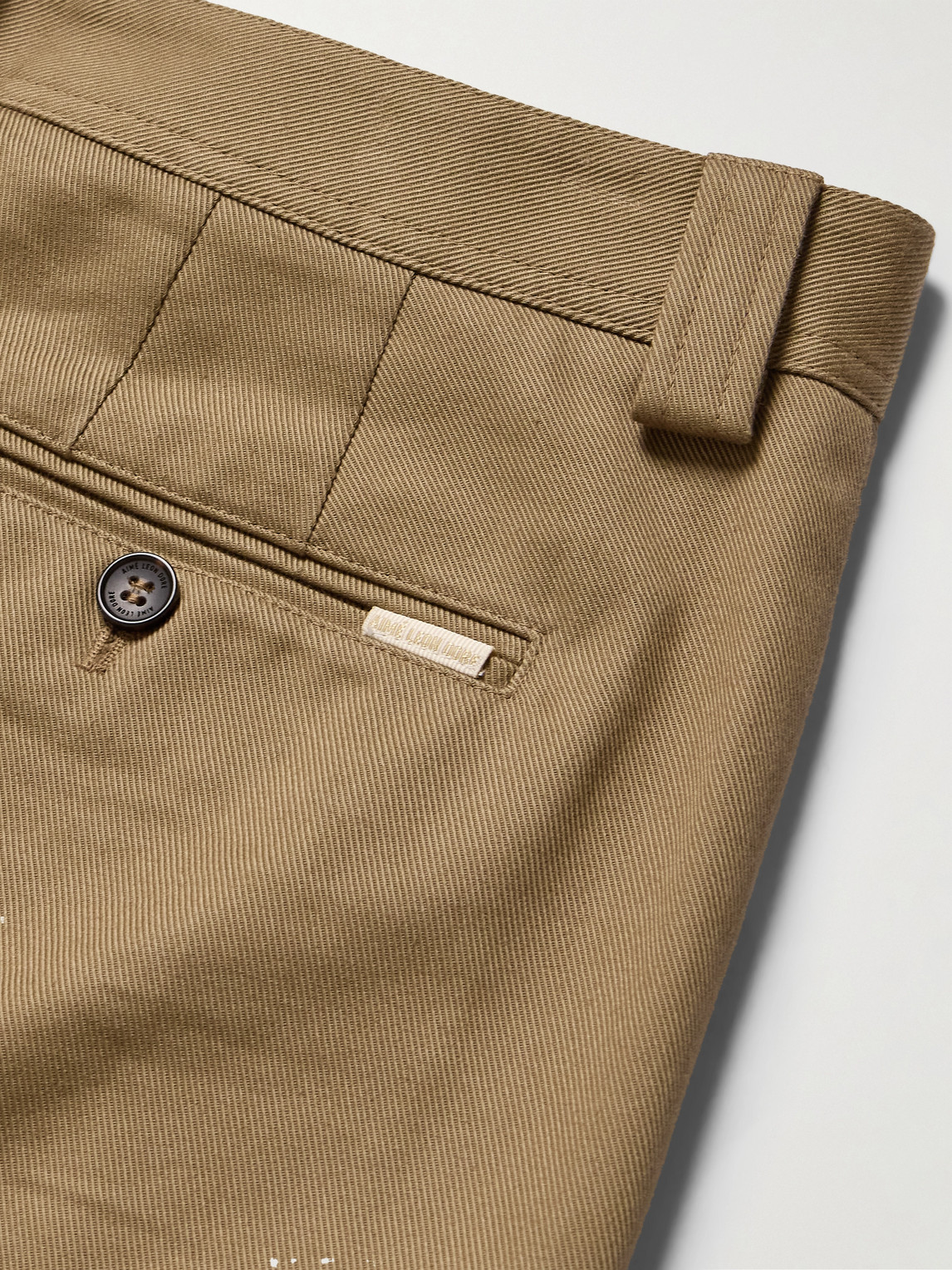 Aimé Leon Dore Officer Straight-leg Cotton-twill Trousers In Brown