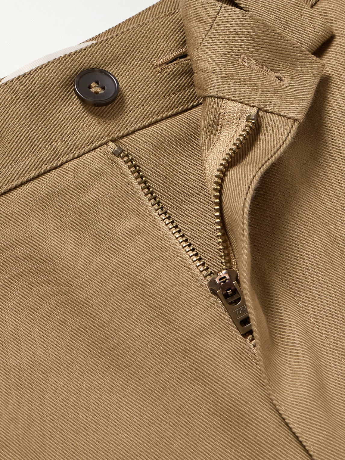Aimé Leon Dore Officer Straight-leg Cotton-twill Trousers In Brown