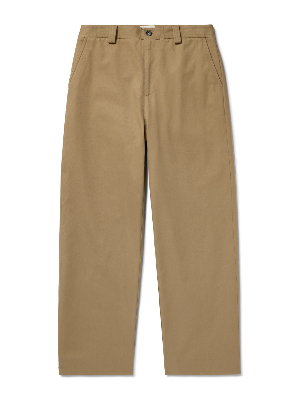 Aimé Leon Dore Officer Straight-leg Cotton-twill Trousers In Brown