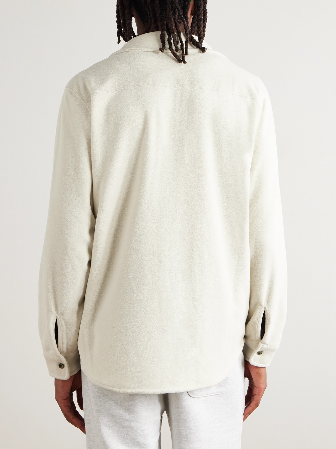 Aimé Leon Dore Fleece Shirt In White