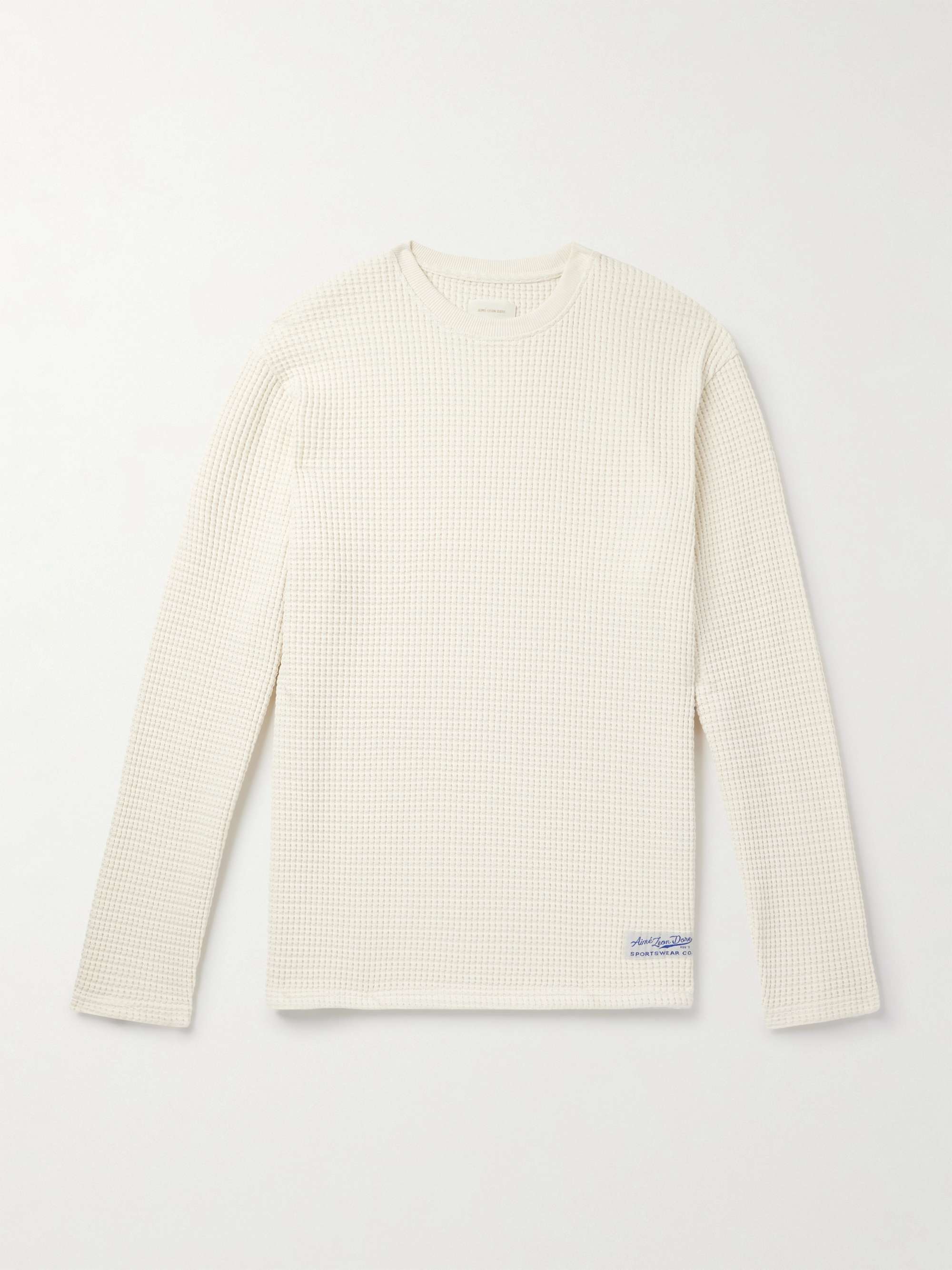 aime leon dore ワッフルロンT AIMÉ LEON DORE ワッフルニットコットン Tシャツ | ミスターポーター