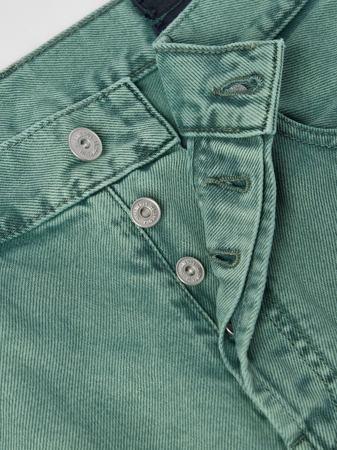 Jacquemus Straight Jeans In Green