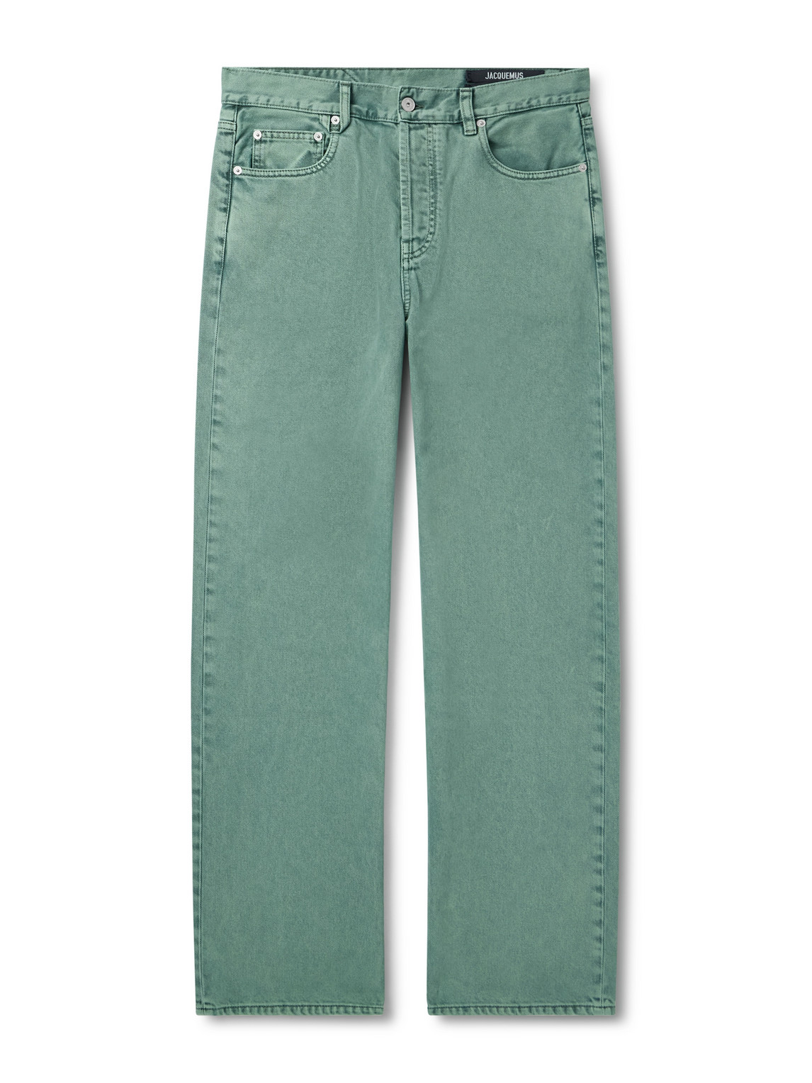 Jacquemus Straight Jeans In Green