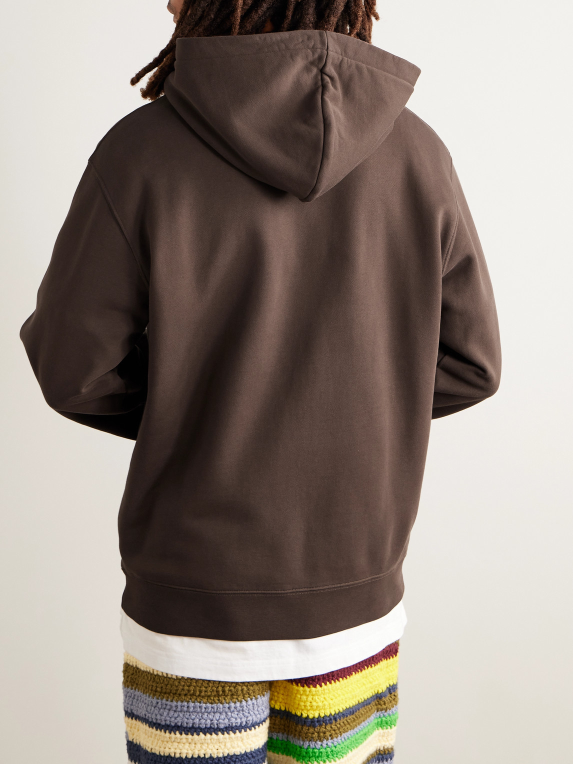 Jacquemus Le Hoodie Gros Grain In Brown