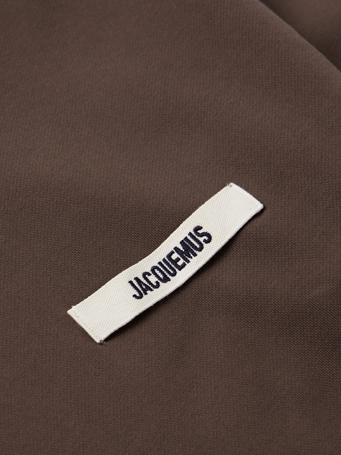 Jacquemus Le Hoodie Gros Grain In Brown