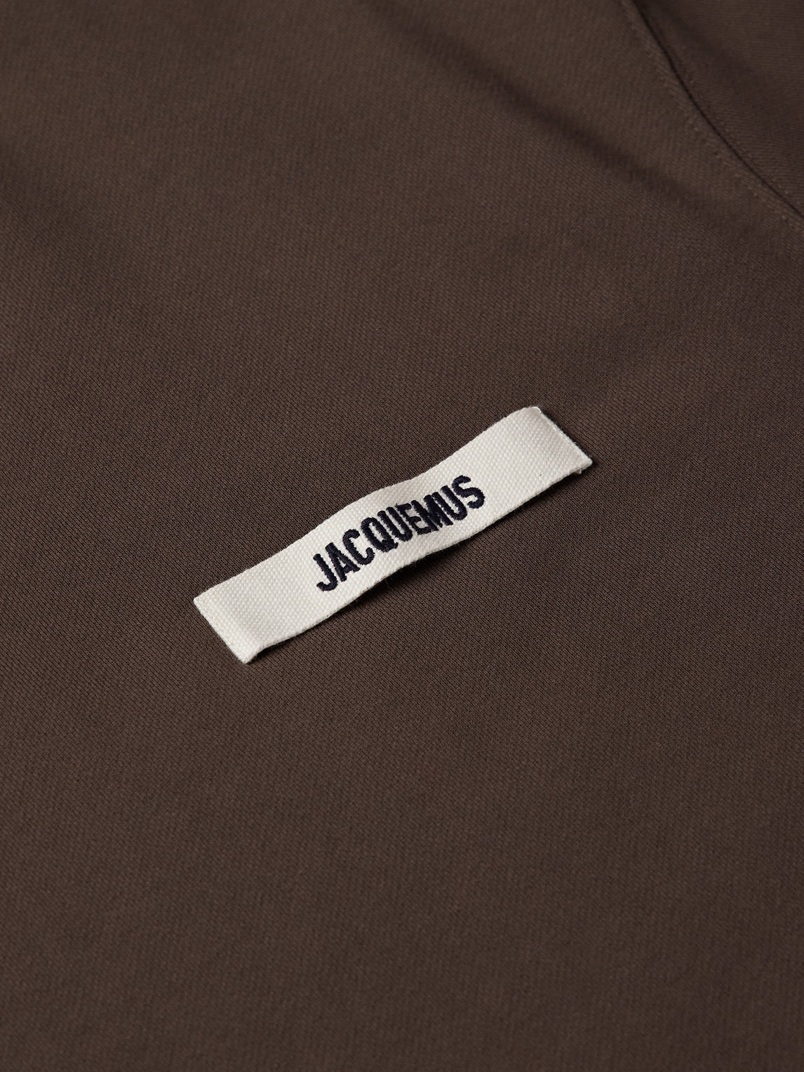 Jacquemus Sweatshirt Le Sweatshirt Grosgrain In Brown