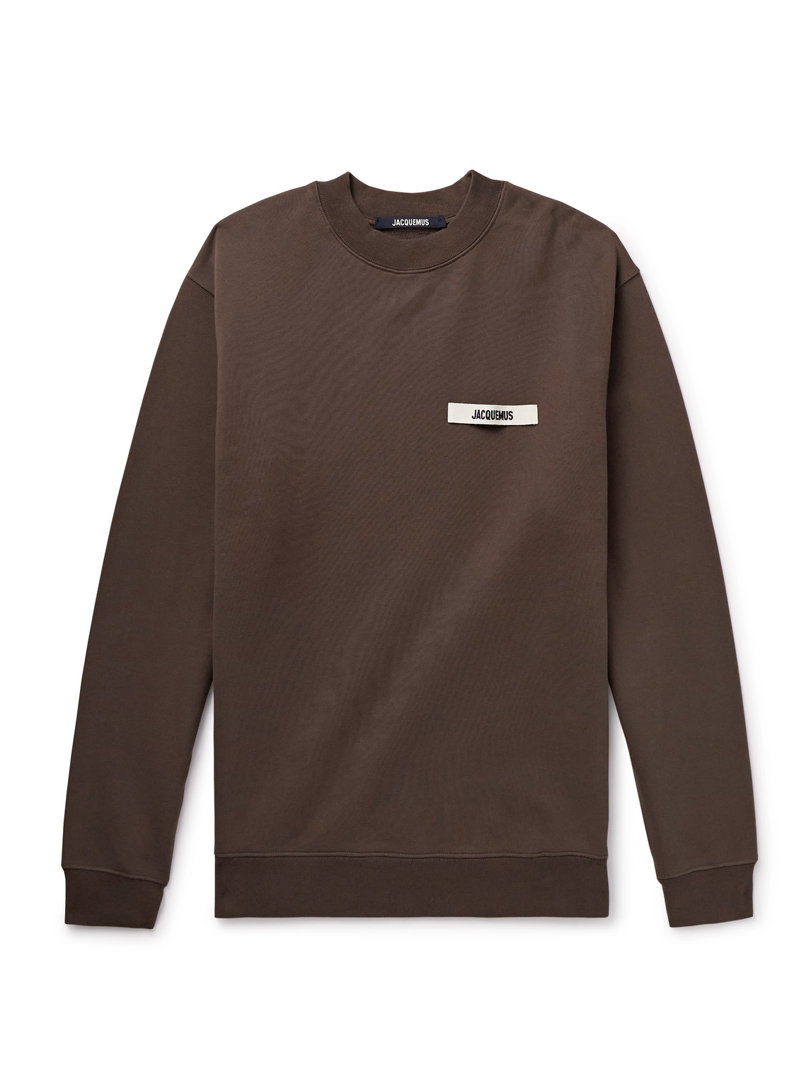 Jacquemus Sweatshirt Le Sweatshirt Grosgrain In Brown