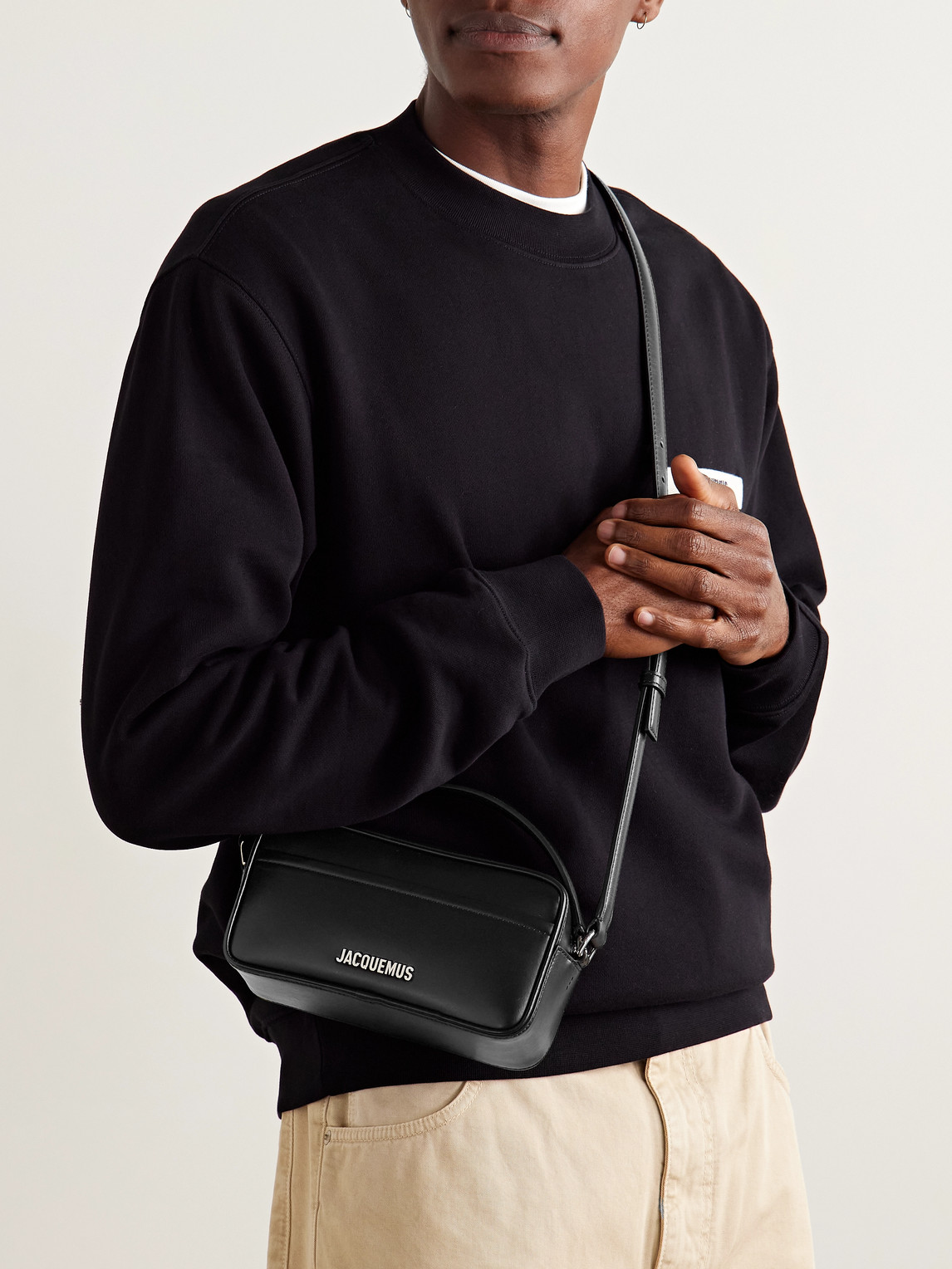 Jacquemus Le Baneto Leather Messenger Bag