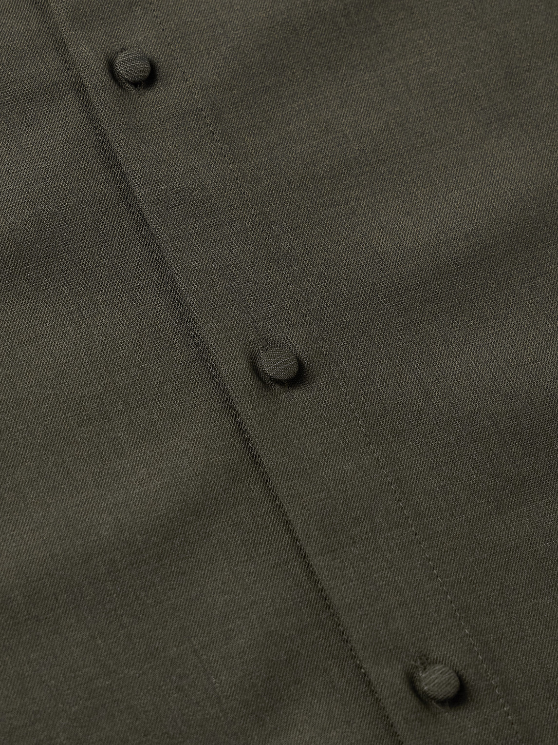 Jacquemus Mondani Virgin Wool-blend Twill Shirt In Green