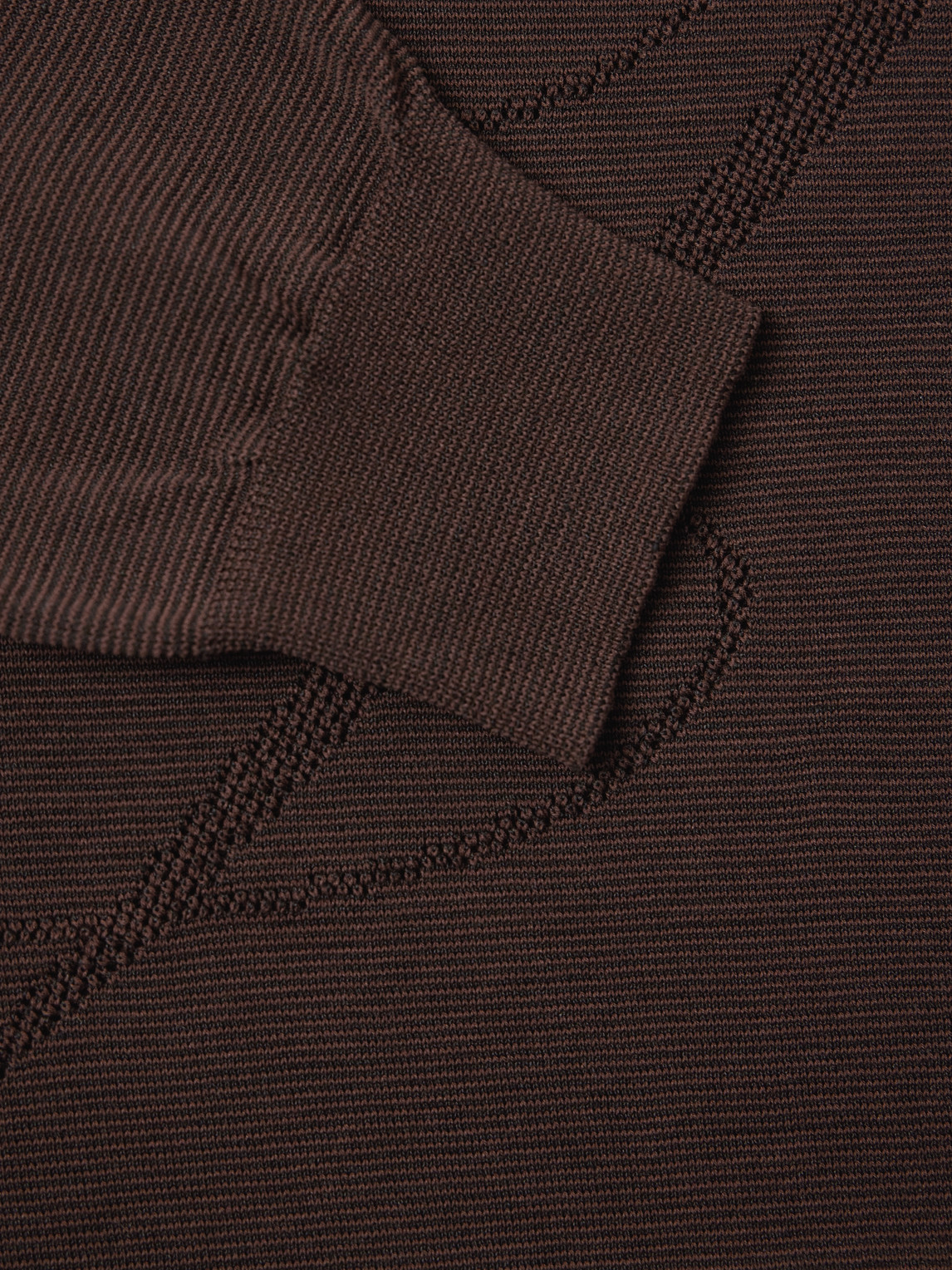 Jacquemus Long Sleeve Sweater In Burgundy