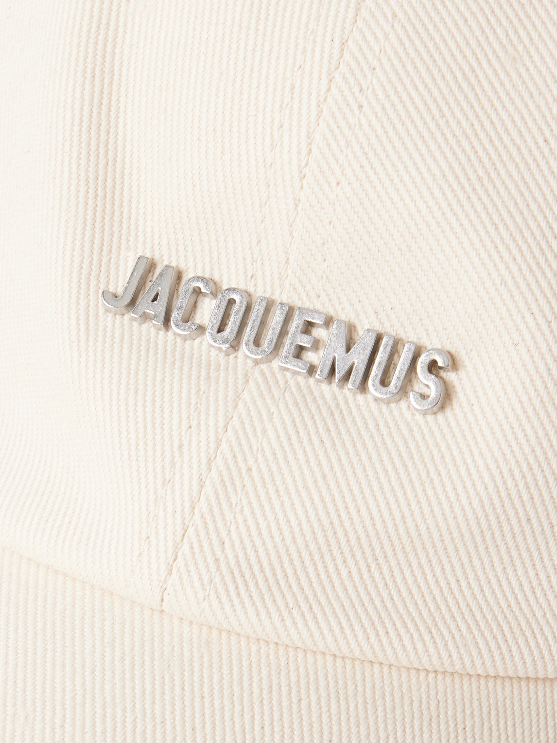 Jacquemus Gadjo Logo-embellished Cotton-twill Baseball Cap In Neutral
