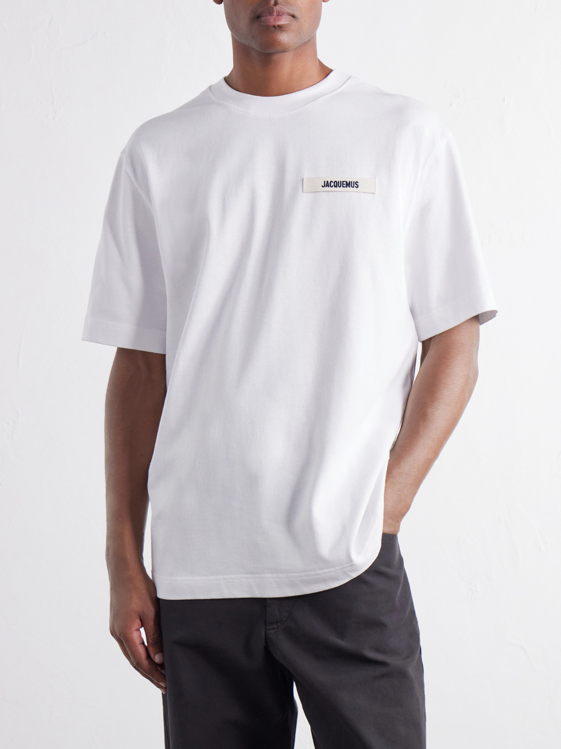 Logo-Appliquéd Cotton-Jersey T-Shirt