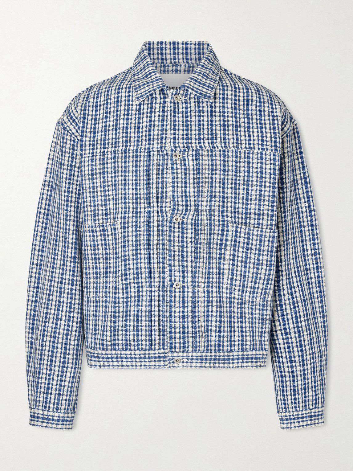 Story Mfg. undae Checked Cotton Jacket - Men