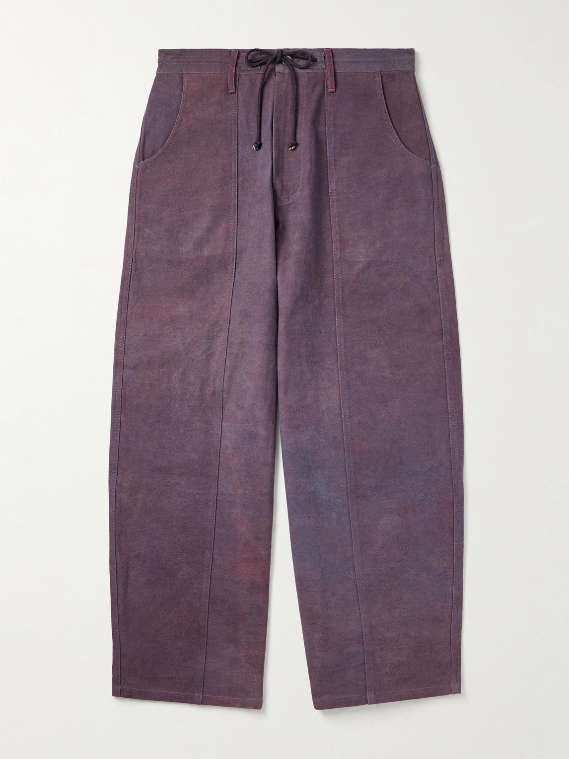 Story Mfg. Document Straight-eg Panelled Organic Cotton-Canvas Trousers - Men