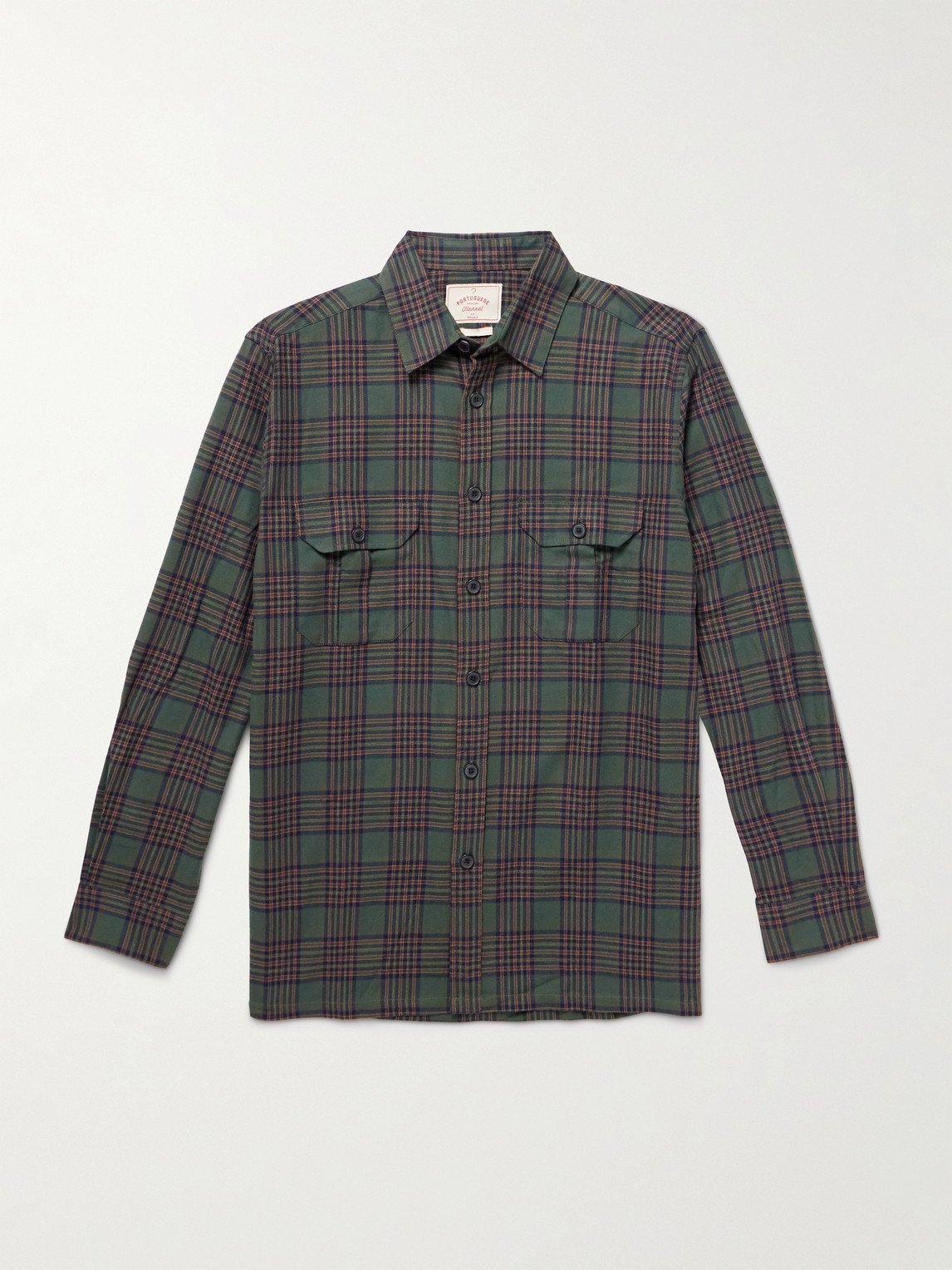 Portuguese Flannel Parker Checked Cotton-Flannel Shirt - Men