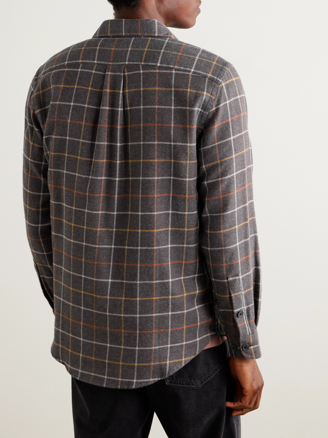 Log Checked Organic Cotton-Flannel Shirt