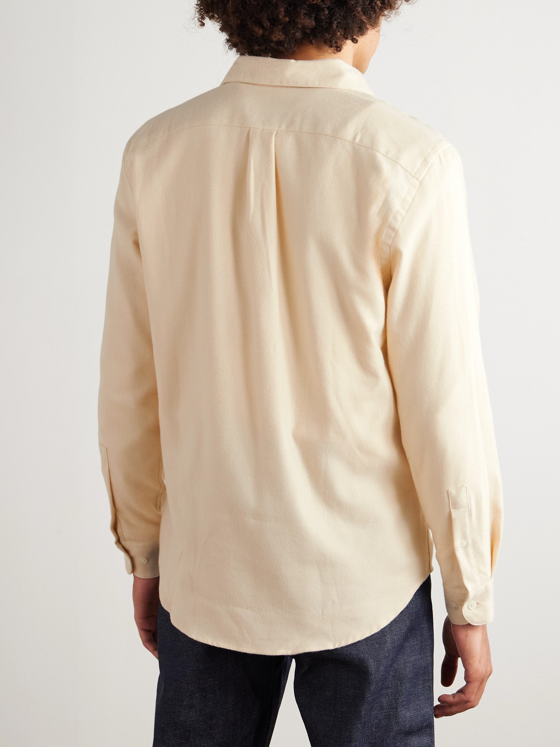 Portuguese Flannel Teca Cotton Shirt In Neutral