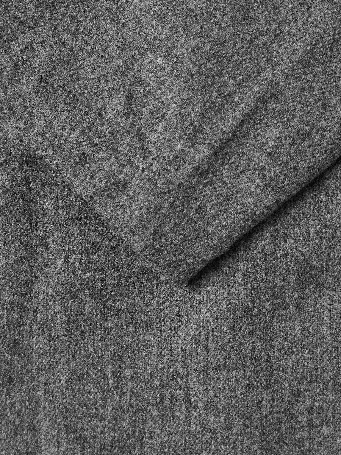 Portuguese Flannel Unstructured Wool Suit Jacket In Gray