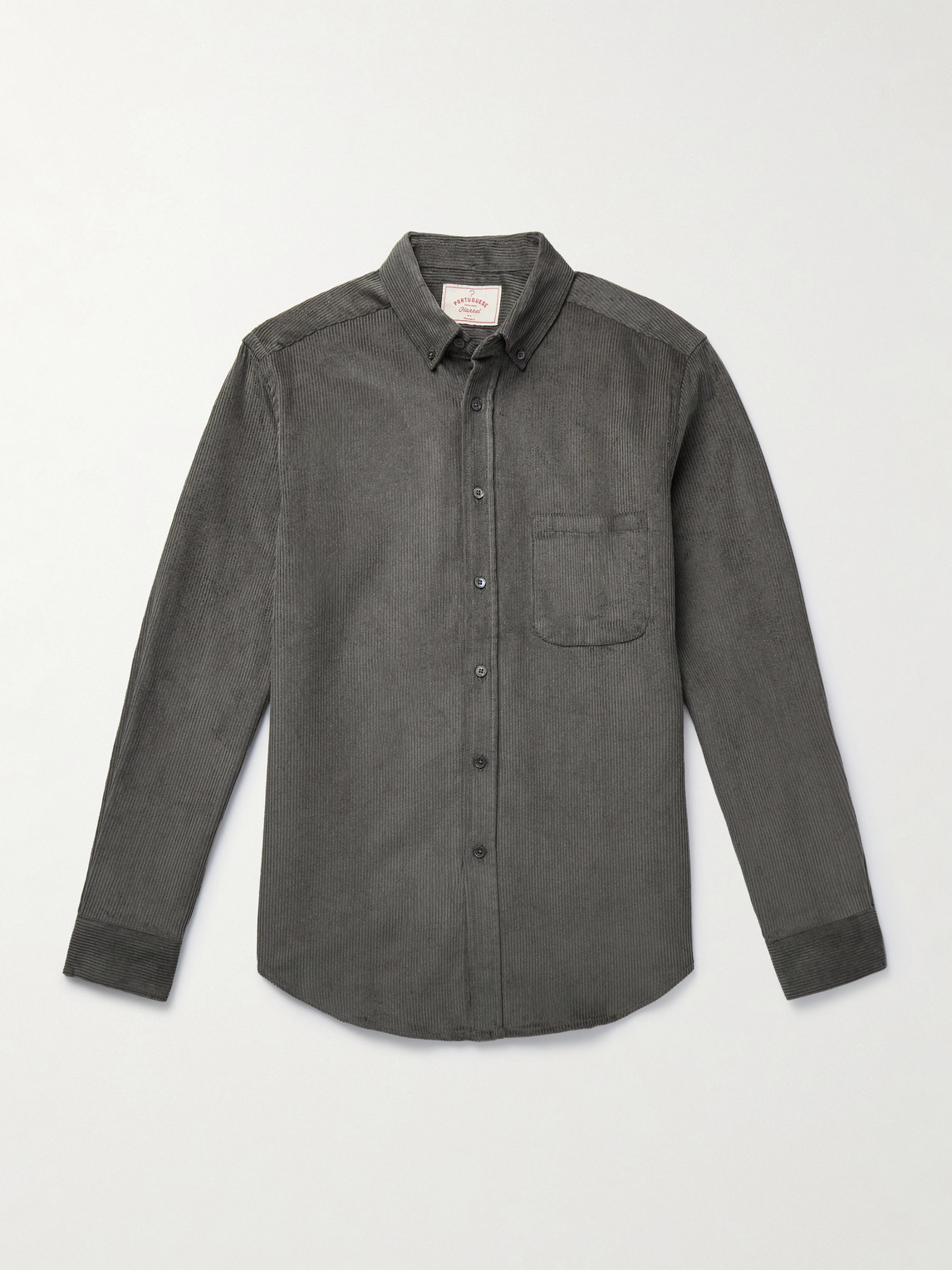 Lobo 2.0 Button-Down Collar Cotton-Corduroy Shirt