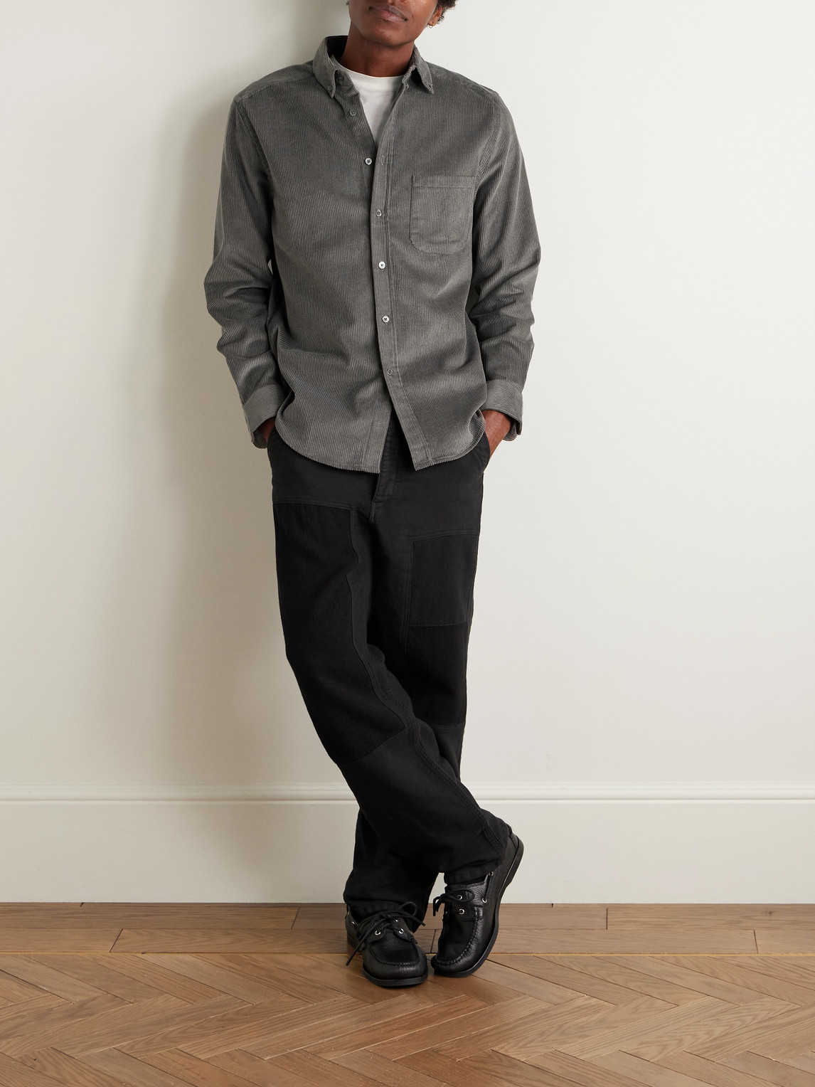 Lobo 2.0 Button-Down Collar Cotton-Corduroy Shirt