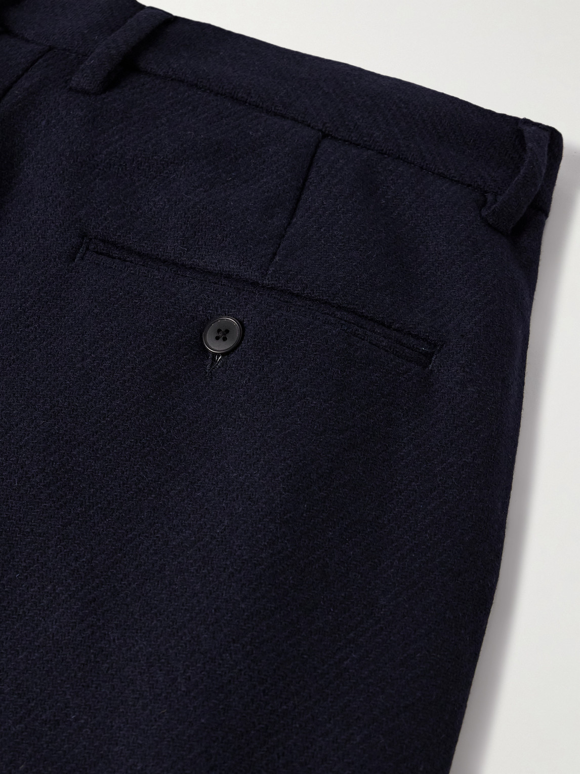 Terroir Straight-Leg Pleated Wool-Twill Trousers
