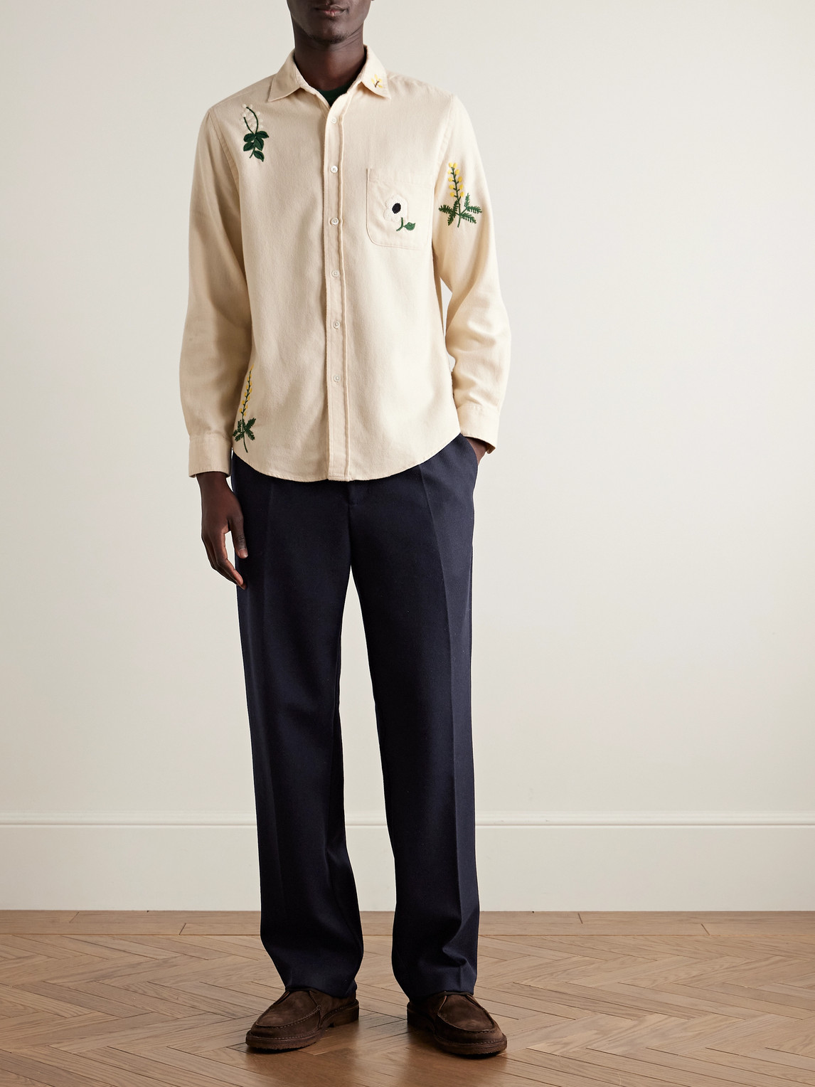 Terroir Straight-Leg Pleated Wool-Twill Trousers