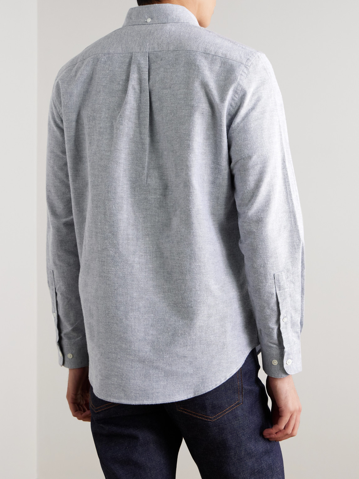 Button-Down Collar Brushed-Cotton Oxford Shirt