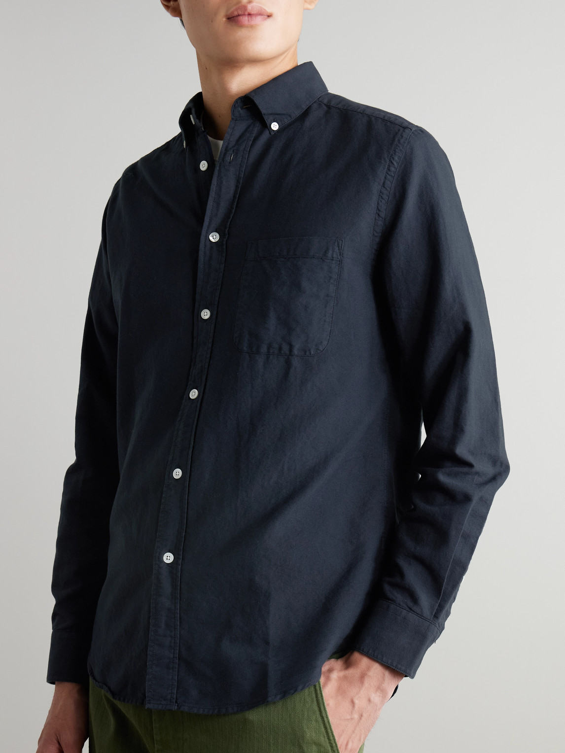Belavista Button-Down Collar Cotton Shirt