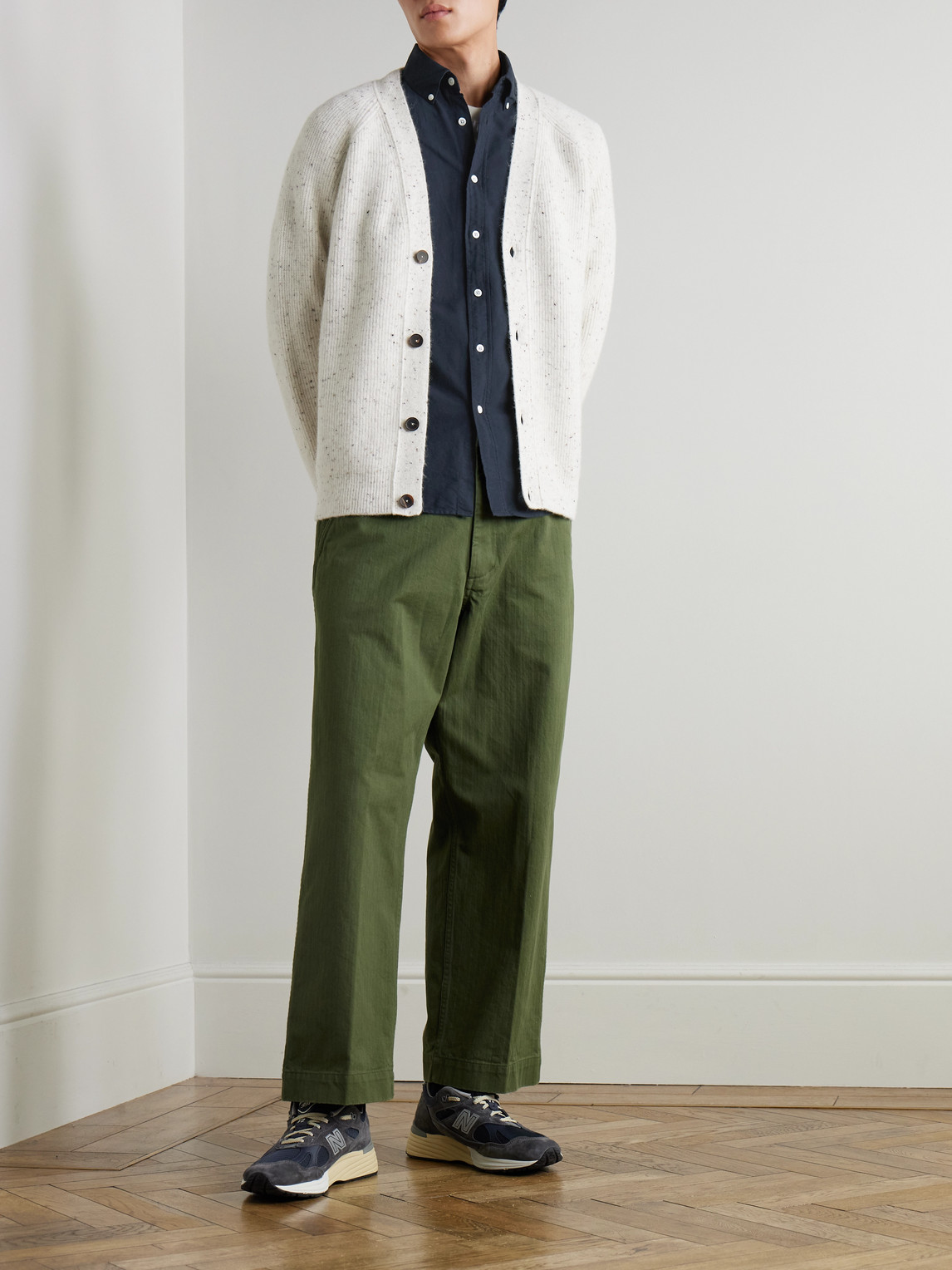Belavista Button-Down Collar Cotton Shirt