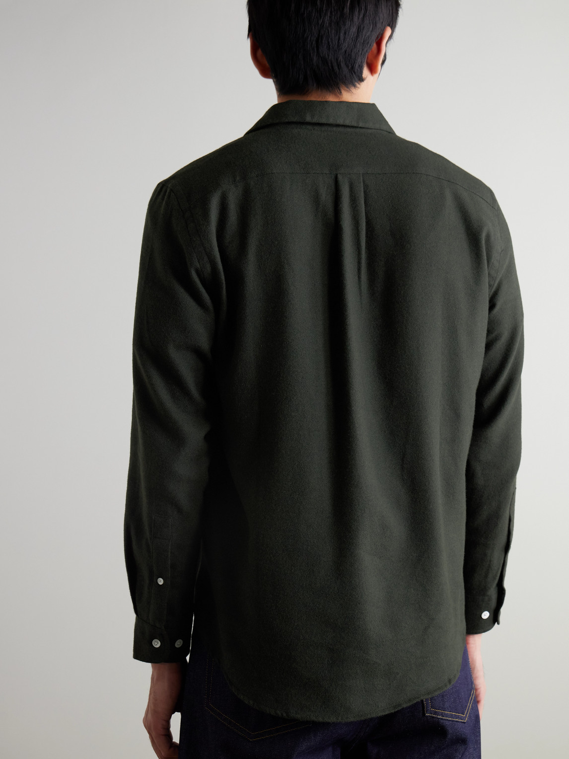 Teca Brushed Cotton-Twill Shirt