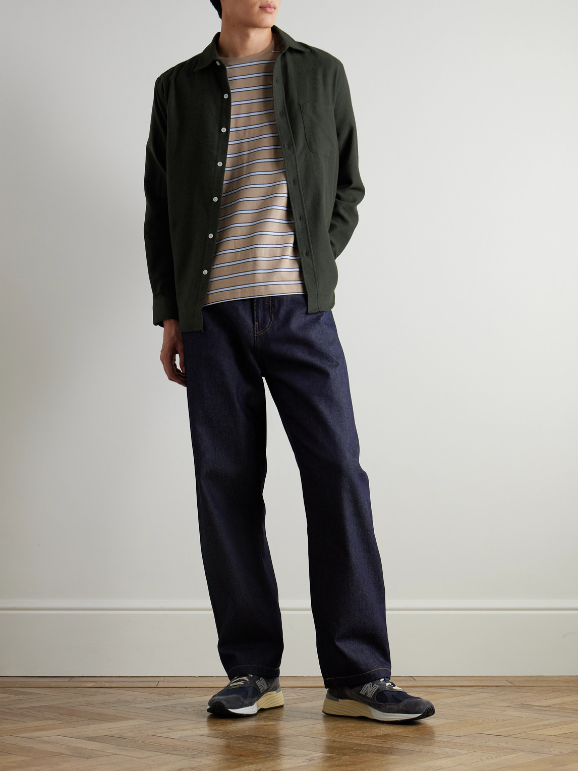 Teca Brushed Cotton-Twill Shirt