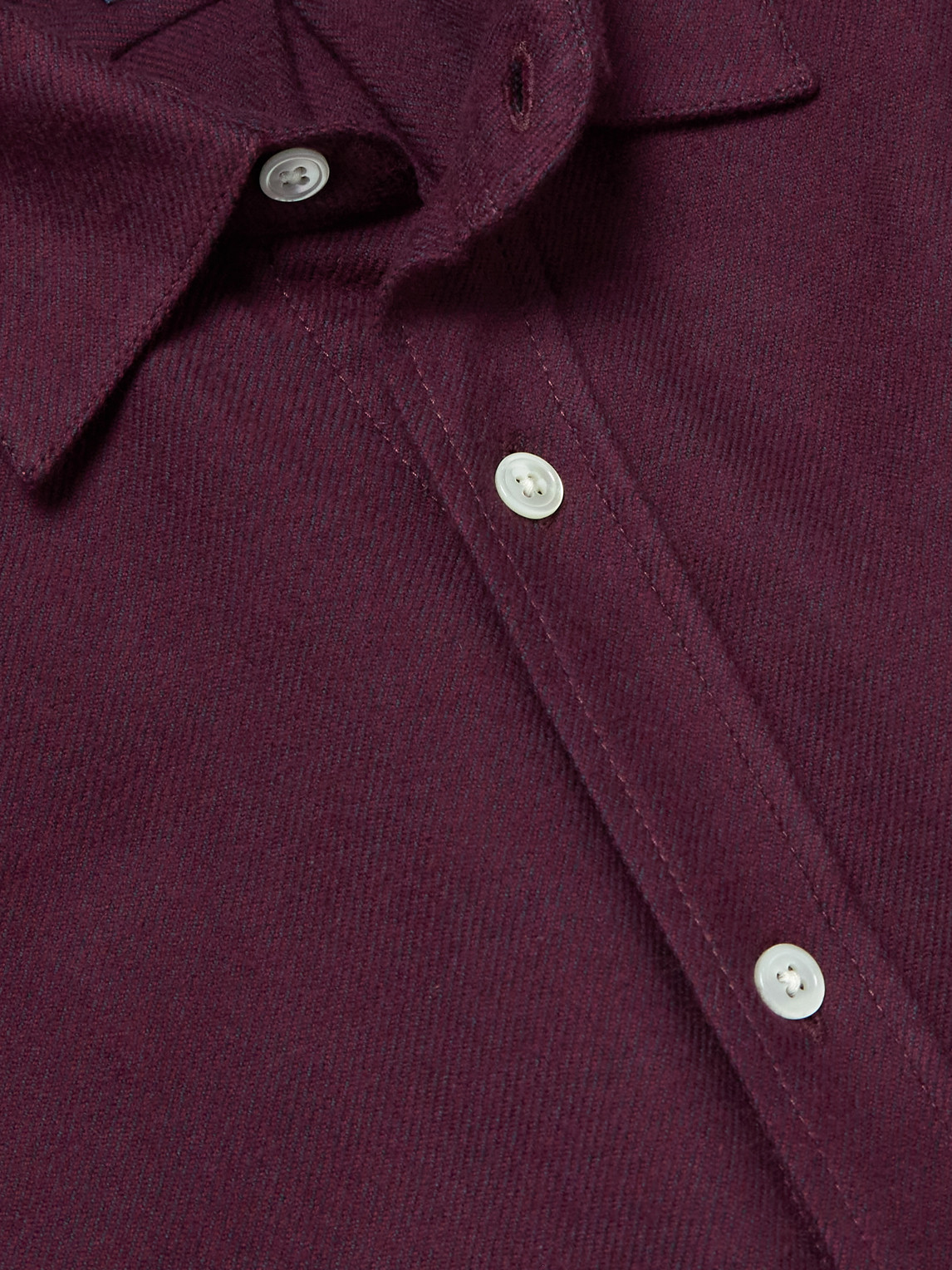 Teca Brushed Cotton-Twill Shirt