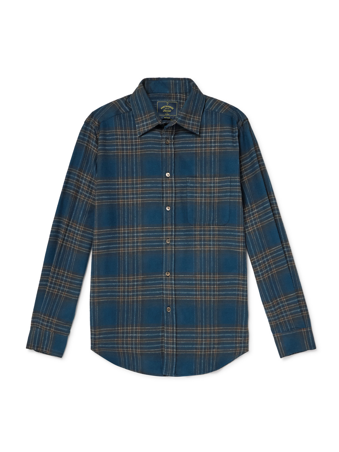 Portuguese Flannel Bossa Checked Organic Cotton Shirt In Multi