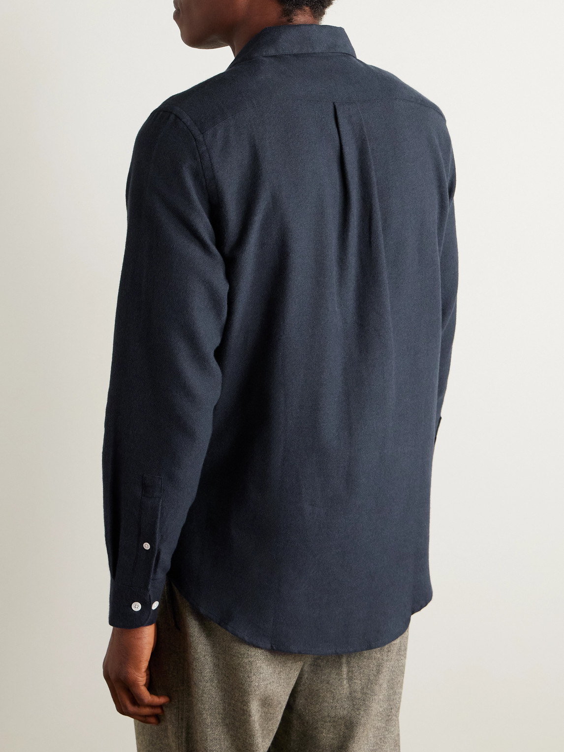 Teca Brushed Cotton-Twill Shirt