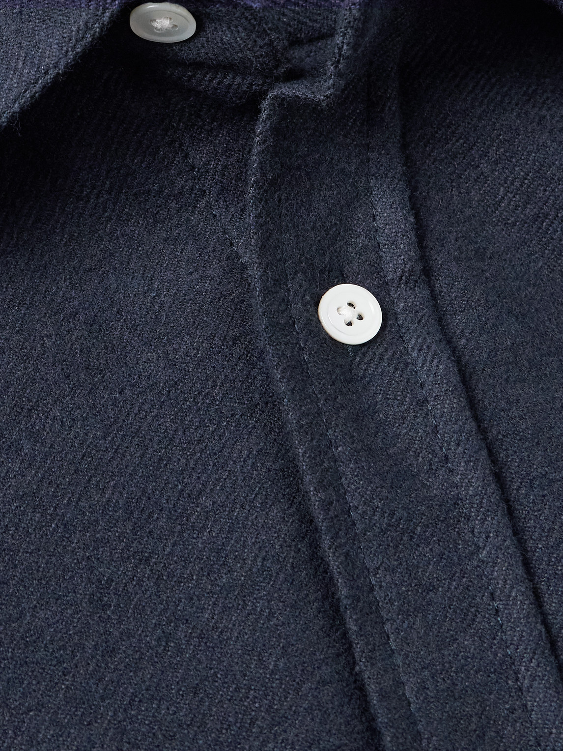 Teca Brushed Cotton-Twill Shirt