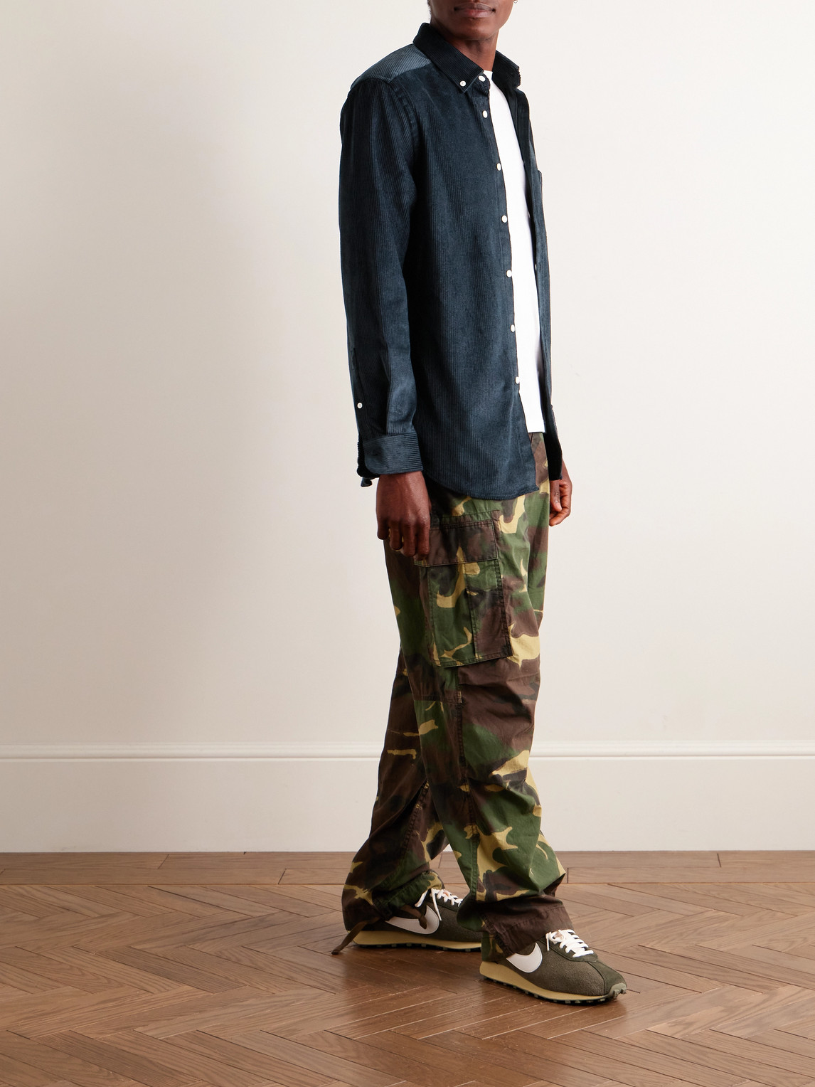 Lobo 2.0 Button-Down Collar Cotton-Corduroy Shirt