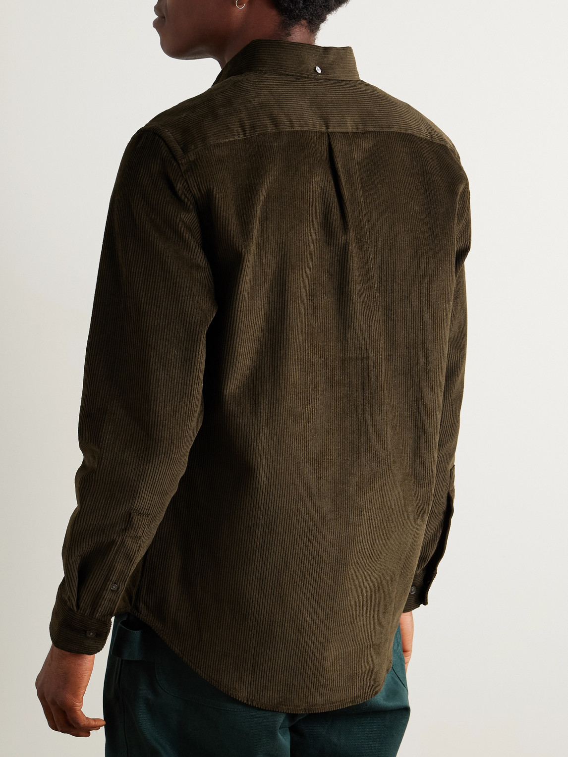 Lobo 2.0 Button-Down Collar Cotton-Corduroy Shirt