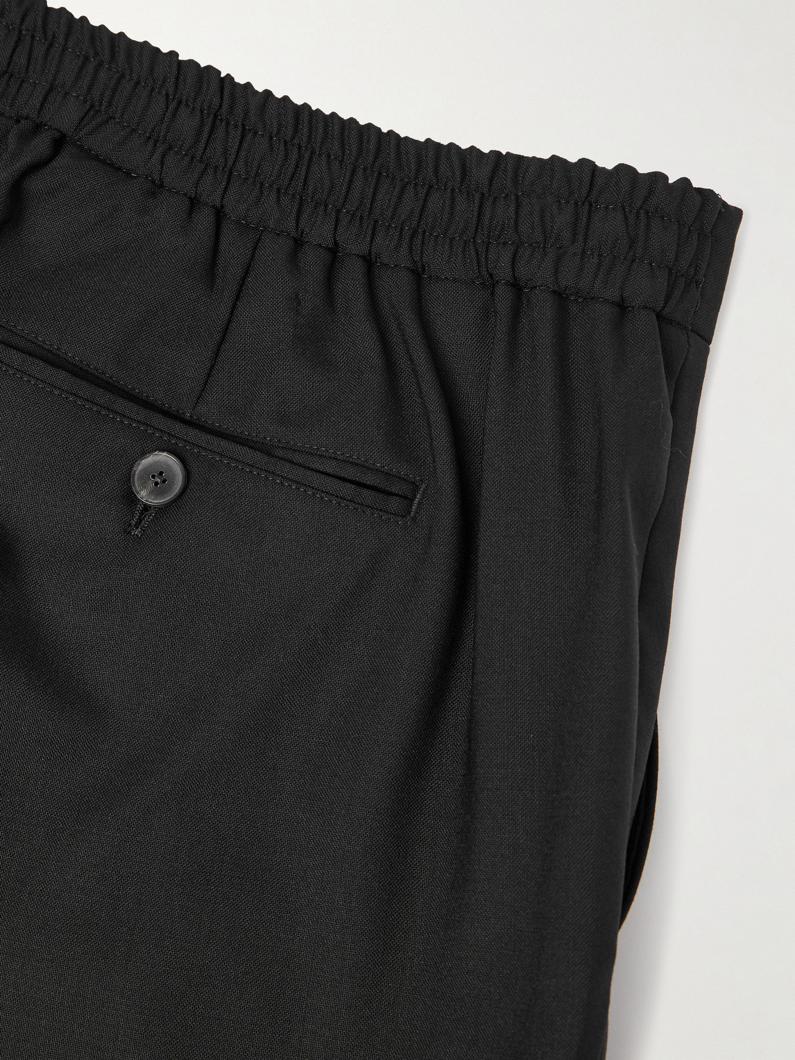 Mr P. - Tapered Wool Tuxedo Trousers