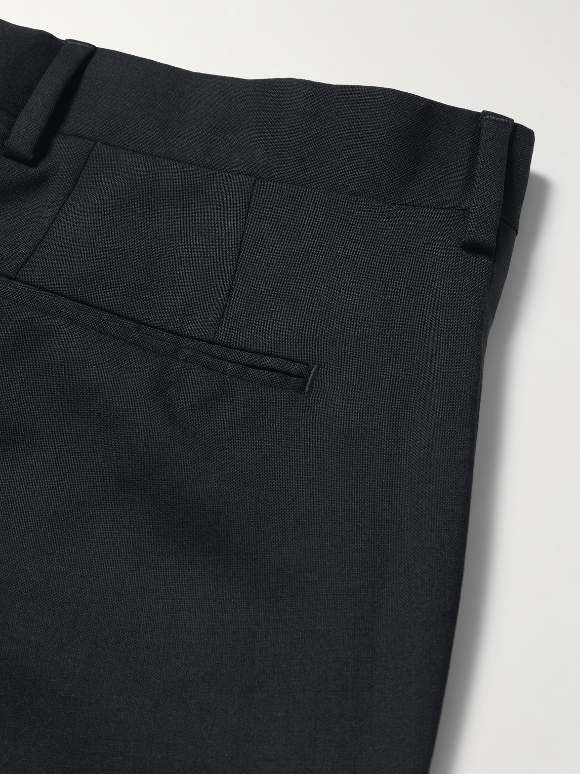 Mr P. - Slim-Fit Satin-Trimmed Wool Tuxedo Trousers